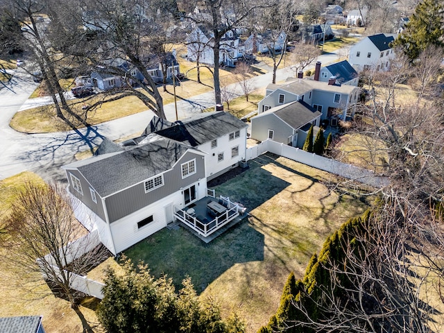 birds eye view of property featuring a residential view