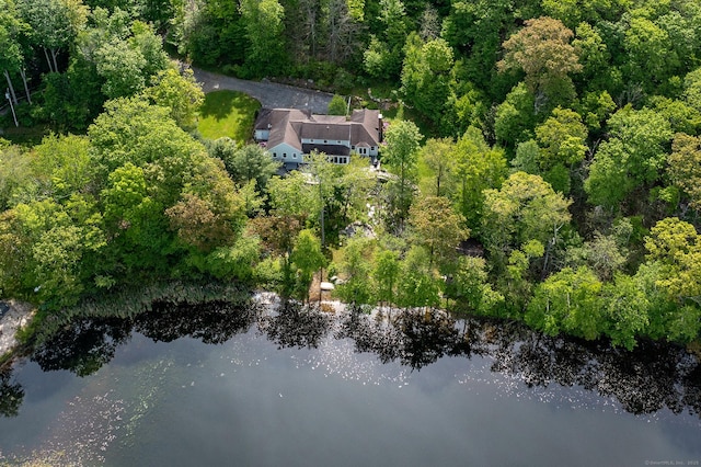 56 Mount Tom Passway Passway, Morris, CT 06763 - view of subject property featuring a large body of water and a heavily wooded area