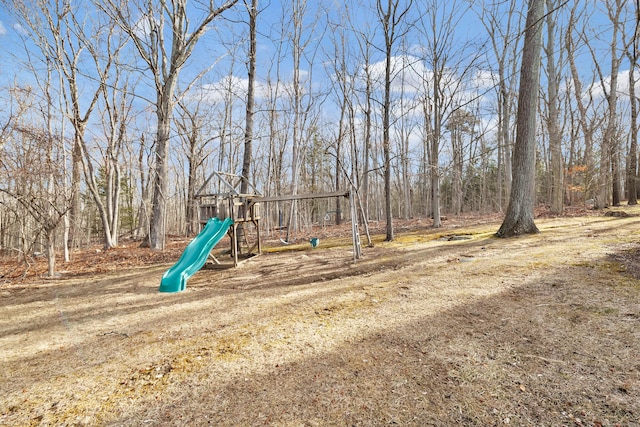 view of jungle gym