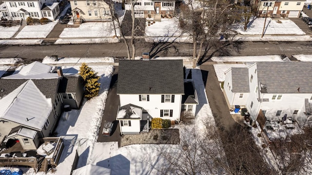 bird's eye view featuring a residential view