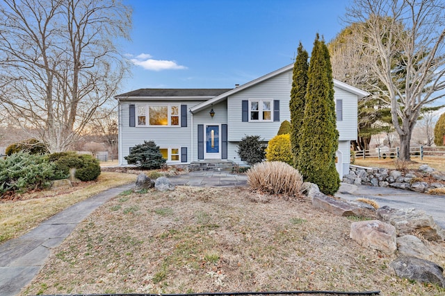 split foyer home with entry steps