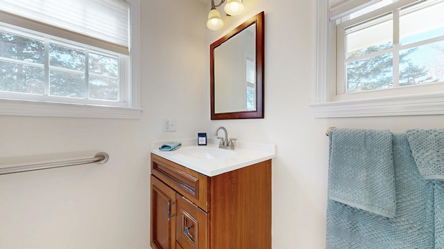 bathroom featuring vanity