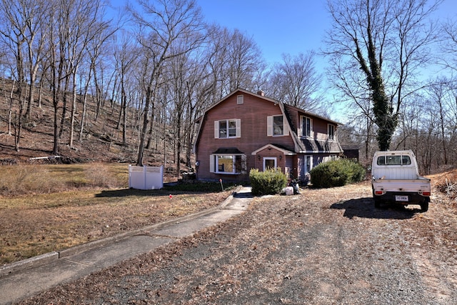 dutch colonial with a gambrel roof