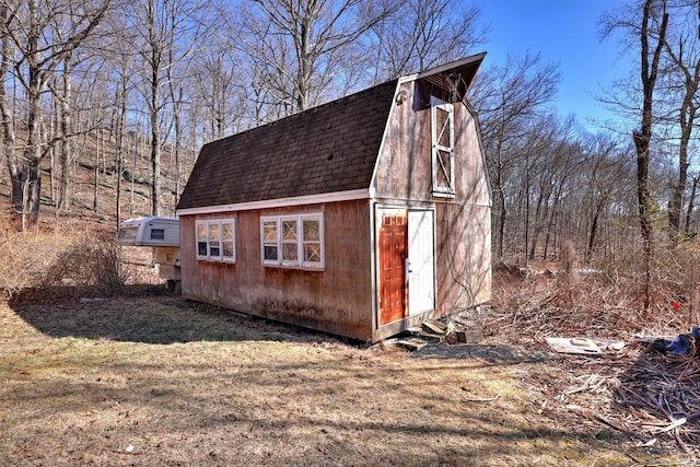 view of barn