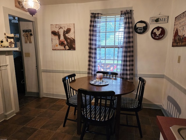 view of dining area