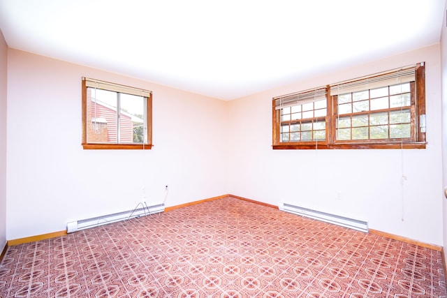 27 Mountain View Dr, East Hartford, CT 06117 - unfurnished room featuring a baseboard heating unit