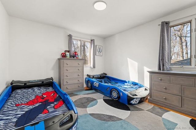 bedroom featuring carpet flooring