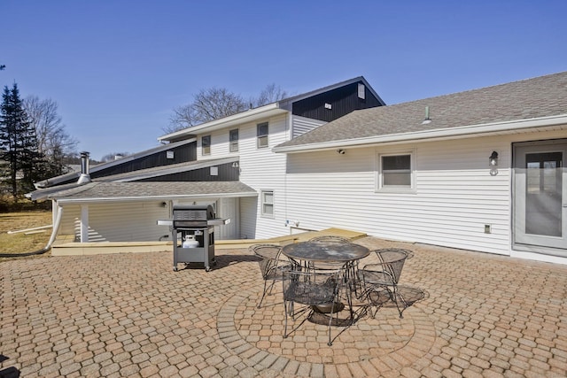 view of patio featuring grilling area