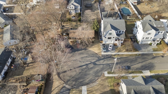 drone / aerial view featuring a residential view