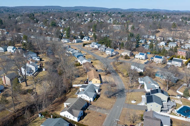 aerial view featuring a residential view