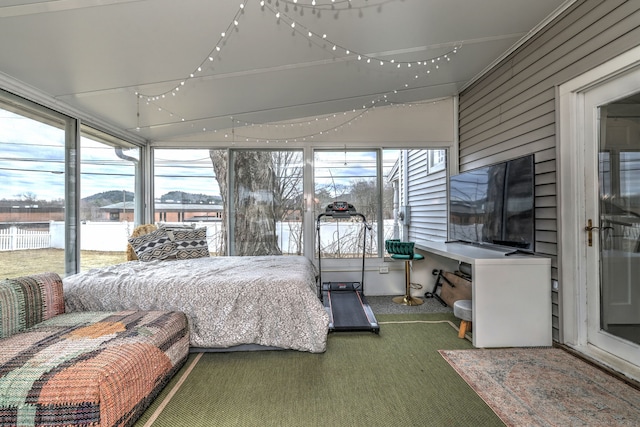 bedroom featuring carpet flooring