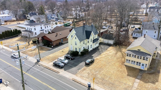 drone / aerial view featuring a residential view