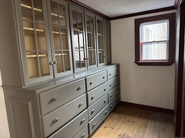 walk in closet featuring light wood-style floors