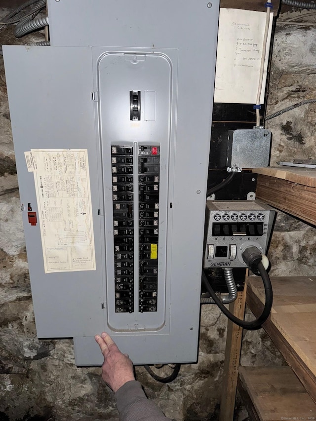 utility room featuring electric panel