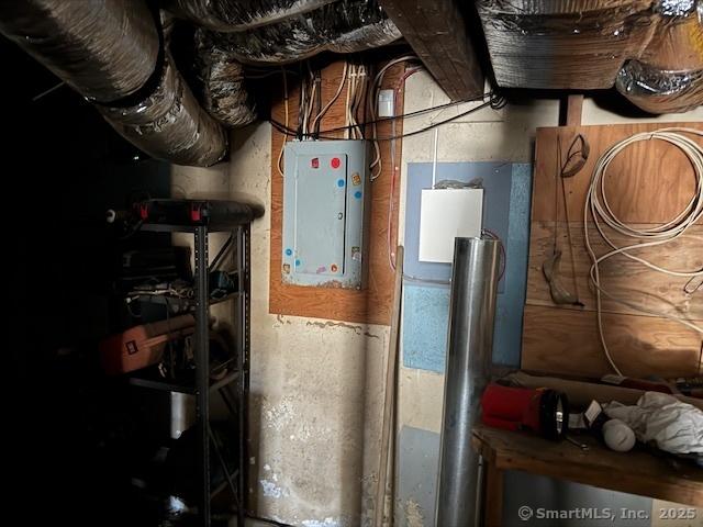 utility room with electric panel