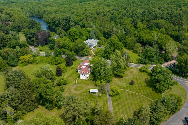 673 Spring St, Manchester, CT 06040 - bird's eye view of a heavily wooded area and a large body of water