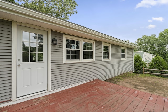 26 Oconnell Rd, East Haddam, CT 06423 - view of wooden deck