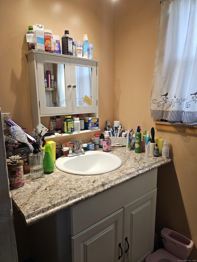 bathroom with vanity