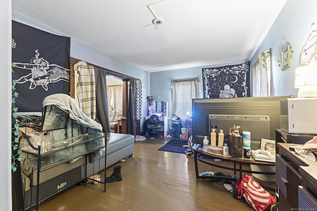 bedroom featuring wood finished floors