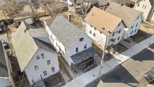 aerial view featuring a residential view