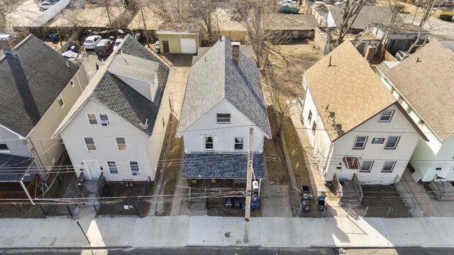 drone / aerial view featuring a residential view