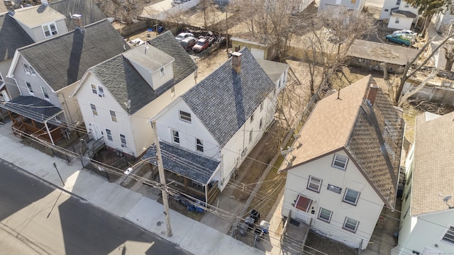 bird's eye view with a residential view