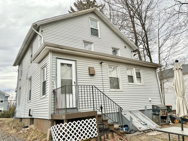 view of rear view of property