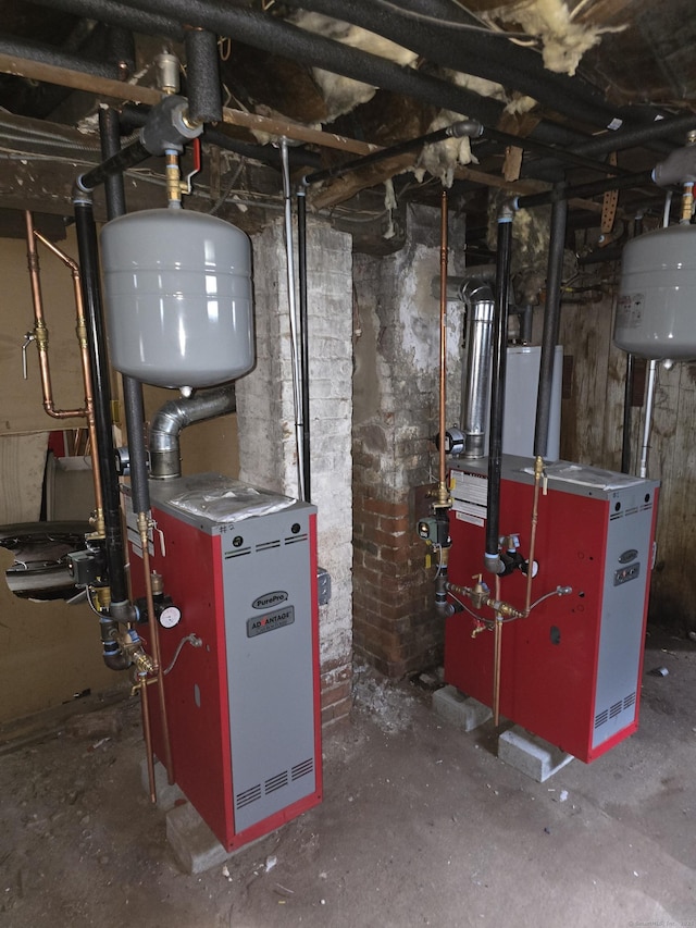 utility room with a heating unit