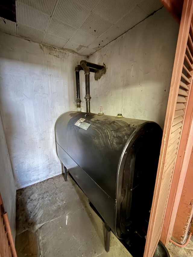 utility room with heating fuel