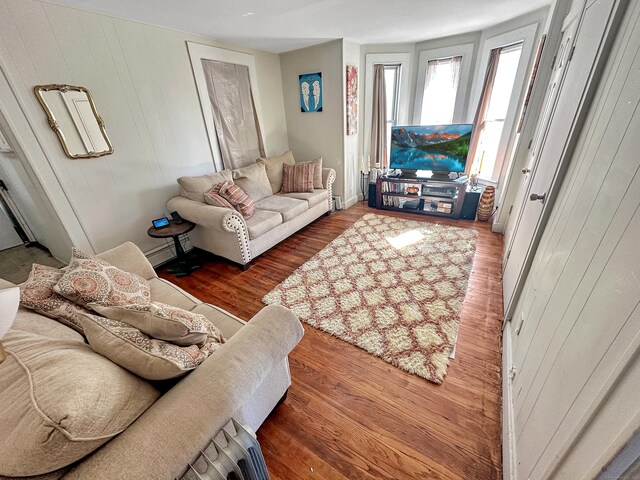 63 Minerva St, Derby, CT 06418 - living room featuring wood finished floors