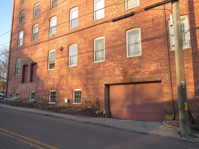 view of property with a garage