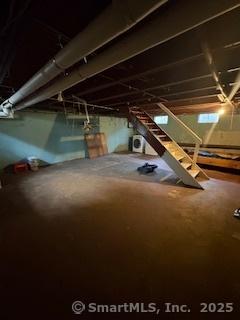 basement featuring heating fuel