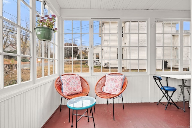 sunroom with a wealth of natural light