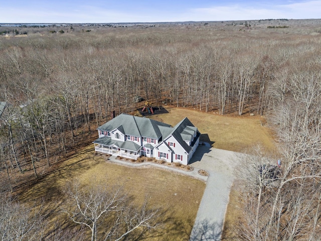 bird's eye view featuring a rural view