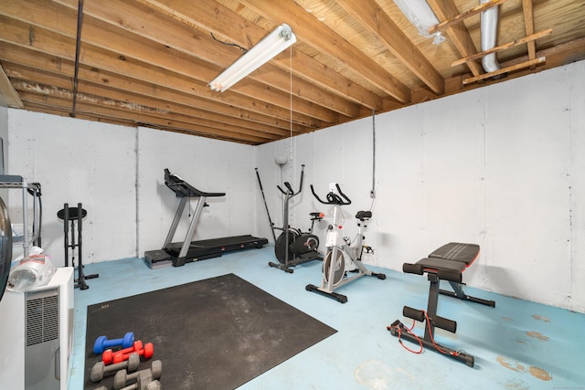 view of workout room