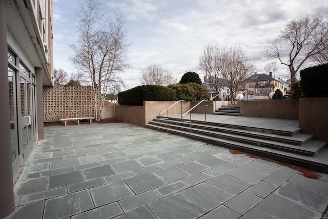 view of patio with fence