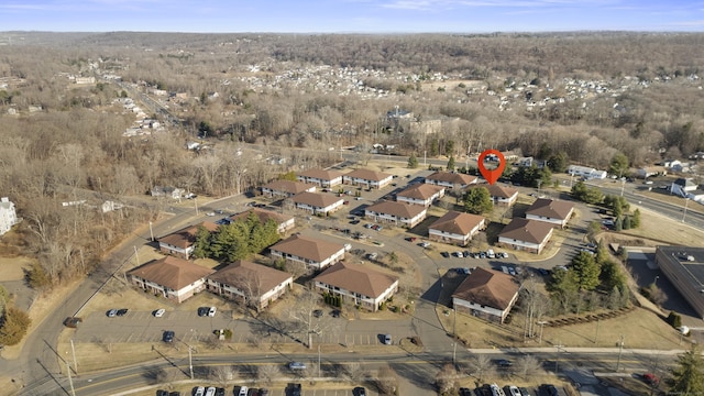 drone / aerial view featuring a residential view