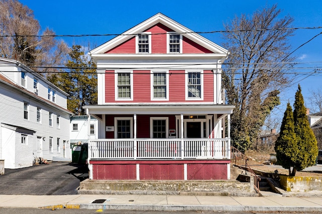 neoclassical / greek revival house with a porch