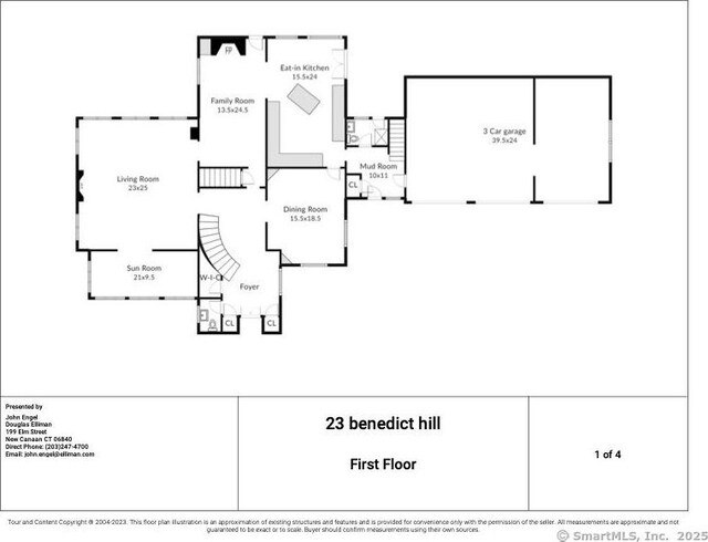 23 Benedict Hill Rd, New Canaan, CT 06840 - property floor plan