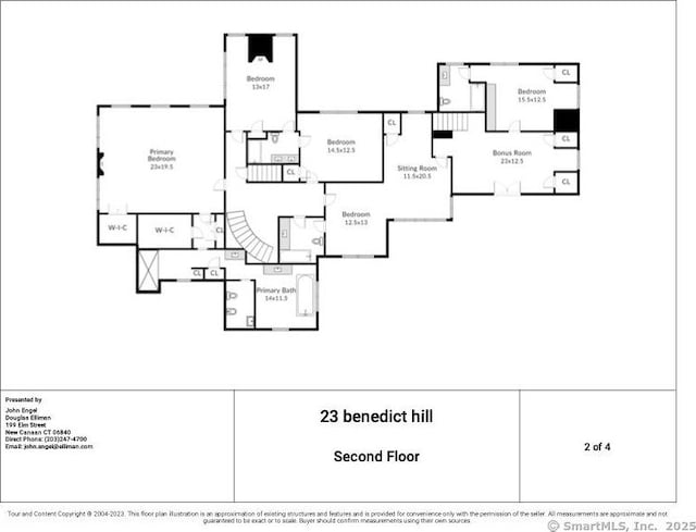 23 Benedict Hill Rd, New Canaan, CT 06840 - floor plan / room layout