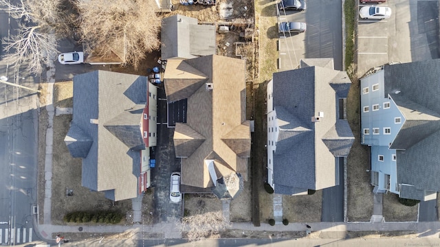 bird's eye view featuring a residential view