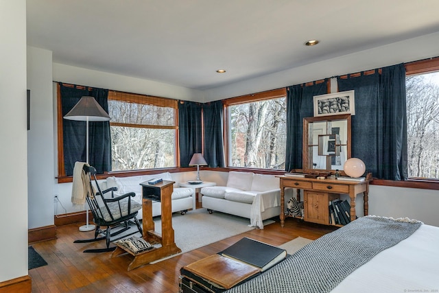 12 Old Forge Hollow Rd, Litchfield, CT 06750 - bedroom featuring hardwood / wood-style floors and recessed lighting