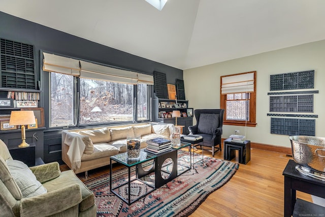 12 Old Forge Hollow Rd, Litchfield, CT 06750 - living room with wood finished floors and vaulted ceiling