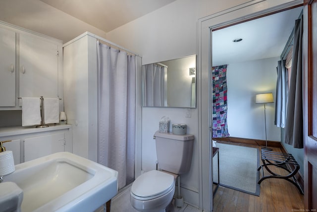 12 Old Forge Hollow Rd, Litchfield, CT 06750 - bathroom with wood finished floors and toilet