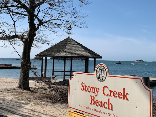 28 Bowhay Hill Rd, Branford, CT 06405 - view of home's community featuring a water view and a gazebo