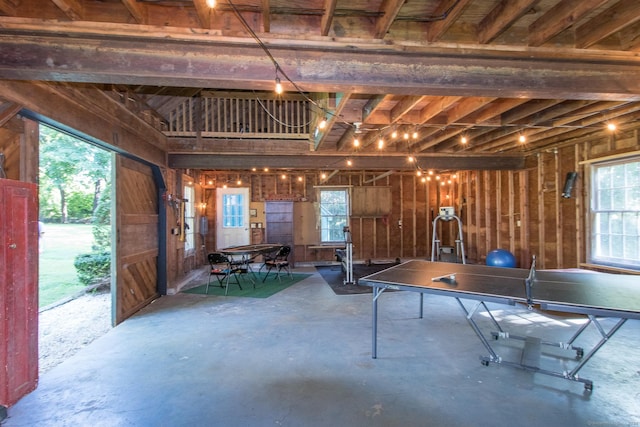 miscellaneous room featuring concrete flooring