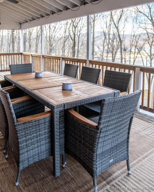 20 Musnug Rd, Danbury, CT 06811 - wooden terrace featuring outdoor dining area