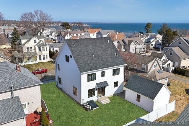 aerial view featuring a residential view