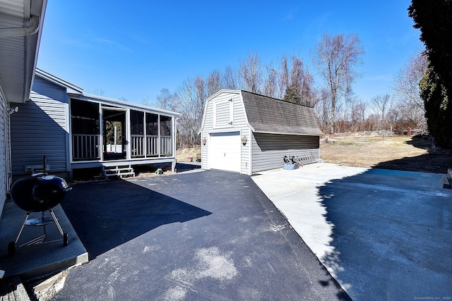 exterior space with driveway