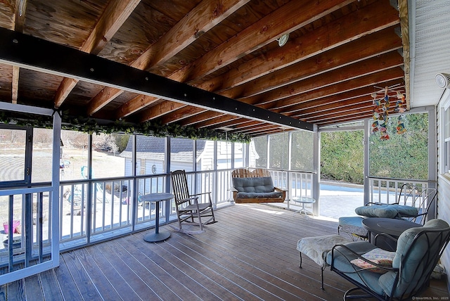 view of sunroom / solarium